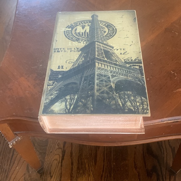 Paris Eiffel Tower Decorative Box Book Storage Theme Decor Decorative Art - Picture 7 of 16